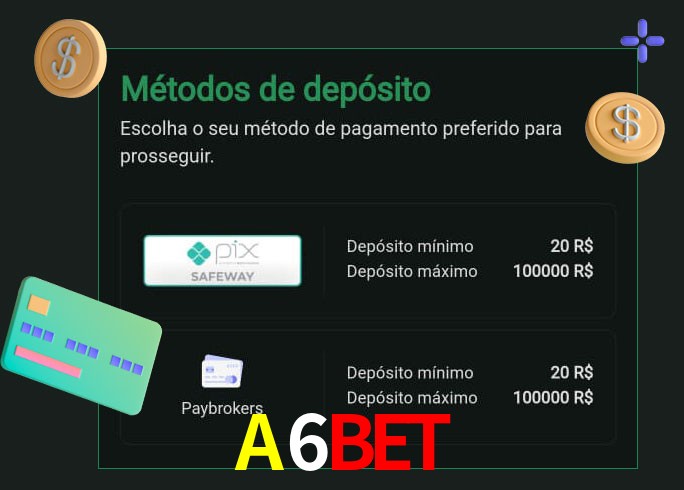 O cassino A6BETbet oferece uma grande variedade de métodos de pagamento